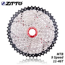 Ztto mtb rodas de 9 velocidades 11-46 t, cassete com 9 s, dentes, 9 v k7, compatível com m430 m4000 m590 mountain bike de alta qualidade 2024 - compre barato