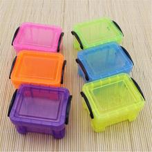 New Home Candy Color Storage Box With Lids Clip Locking Mini Cute Desktop Storage Box Finishing Box Home Storage Organization 2024 - buy cheap