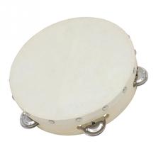 8" Musical Tambourine Drum Sheepskin Drumhead Round  Gift for Kids KTV Party Accessories 2024 - buy cheap