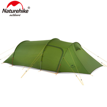 Naturehike tenda de acampamento de alta qualidade, ultraleve, de 3 a 4 pessoas, tecido de 20d/210t, com um quarto e uma sala de estar 2024 - compre barato