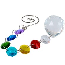 DIY Clear Crystal Ball Rainbow Suncatcher Prisms Pendant Pendulum Hanging Chandelier Drop Wedding Decor Gift 2024 - купить недорого