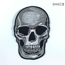 High Quality Skeleton Skull Embroidery Patches Punk Style Iron On Biker Patches Sewing Clothes Coats Jeans Stickers Appliques 2024 - buy cheap