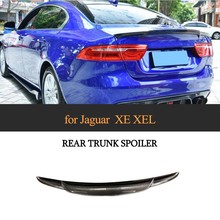 Carbon Fiber Rear Trunk Boot Lip Spoiler for Jaguar XE XEL 2017 2018 2024 - buy cheap