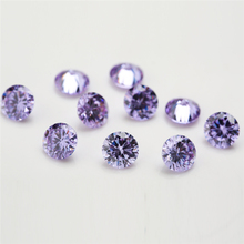 10pcs/lot 4.0~20mm Round Shape Loose CZ Stone Lavander Zirconia Synthetic Stone AAAAA Quality For Jewelry DIY stone 2024 - buy cheap