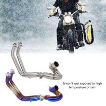 Motorcycle Full Exhaust System Circling Front Pipe Link Connect for Kawasaki Z650 Ninja 650 51mm Durable 2024 - buy cheap