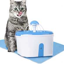 Fuente de agua para gato-dispensador de agua para mascotas con filtro de carbón activado purificador-Sensor automático para beber con Anti derrame B 2024 - compra barato
