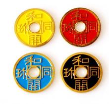 Expanded Chinese Shell + Coin (Four Color Available) Magic Tricks Close Up Prop Accessories Illusion Appear Disappear Coin Magie 2024 - buy cheap