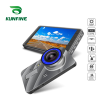Kunfine 4 "completo hd 1080p gravação traço cam dvr carro câmera de visão traseira gravador vídeo dupla câmeras gravação grande angular 170 2024 - compre barato