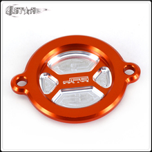 CNC Billet Orange Oil Filter Cover Cap For KTM SXF XCF EXC XCW 450 500 DUKE RC 125 200 390  SMC SM SMR ENDUOR 690 1190RC8 2024 - buy cheap