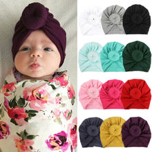 Turbante de algodón para niño y niña, gorro suave y cálido para invierno, turbante para bebé y niño 2024 - compra barato