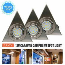 Luz de led interior do armário, 3x12v 6000k, para trailer, luzes de leitura, acessórios automotivos 2024 - compre barato