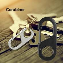8 Shape Carabiner Snap Hook Stainless Steel Carabiner Keychain Metal Ring Climbing Camping Hanger Buckle Clip Outdoor Tool 2024 - buy cheap