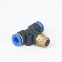 LOT 5  1/4" BSP male to Fit Tube O/D 8mm Pneumatic Tee 3 Way Push In Connector Union Quick Release Air Fitting Plumbing 2024 - buy cheap