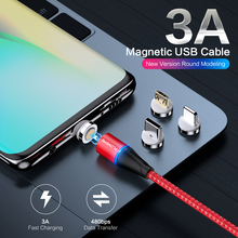 FLOVEME 3A Magnetic Cable Micro USB Type C For iPhone XS 1M Magnet Fast Charging Cable For Samsung Xiaomi Microusb TypeC Cable 2024 - buy cheap