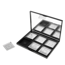 Black 6 Slots Empty Makeup Pan Palette with Pans Blush Eyeshadow Powder Lipstick Lip Gloss Storage Refillable Case 2024 - buy cheap