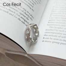 ConsFecit Women Silver 925 Ring Zircon Sterling Trendy Engagement Index Finger Ring Female Opening Fine Jewelry Silver 925 RS119 2024 - buy cheap