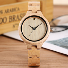 New Arrival 2020 Women Wooden Watches Quartz Timepiece Minimalist Design Lady Wood Bangle Wristwatches Elegant Clock reloj 2024 - buy cheap