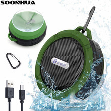 SOONHUA C6 Waterproof Bluetooth Speaker Mini Wireless Outdoor bluetooth speaker Suction Cup Stereo Speaker With Loudspeaker 2024 - buy cheap