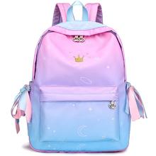 Sweet Colorful Student School Backpack With Earphone Hole Anti-theft Waterproof Nylon Backpack For Women mochilas mujer 2024 - buy cheap