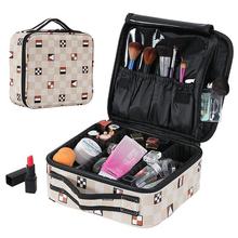 2019 New Portable Organizer Toiletry Bag Fashion Geometric Pattern Wash Cosmetic Makeup Bag Case For Beauty Travel 2024 - buy cheap