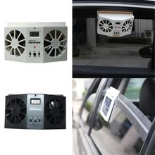 Car Solar Powered Exhaust Fan Car Gills Cooler Auto Ventilation Fan Dual-mode Power Supply High-power 2 Colors 2024 - buy cheap