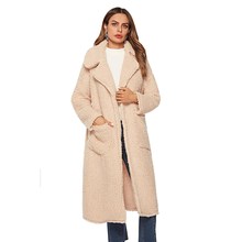 Women Fashion Faux Fur Teddy Coat Winter Casual Thick Warm Fluffy Long Fur Coats Outwear Shaggy Jackets Overcoat 2024 - buy cheap