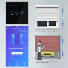 Smart Life Home Wi-Fi Curtain Motor Switch US/EU Glass Panel Mobile Control Work with Alexa Echo Google home Wifi Blind Motor 2024 - buy cheap