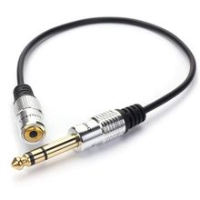 1/4 inch to 3.5mm Stereo Adapter Cable 6.35mm TRS Male to 3.5mm Female Quarter Inch Headphone Jack Converter AUX Connector Cab 2024 - buy cheap