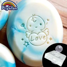 Chick Love Handmade Soap Stamp NEW Clear Diy Natural Organic Soap Making Stamps Glass Chapter With Handle Rein Seal Tools Cute 2024 - buy cheap