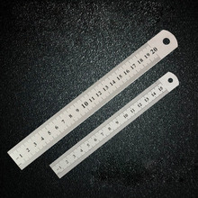 Metal Ruler Measuring Tool Office Stationery Double Sided Metric Ruler Sewing Tool Accessory Stainless Steel 15/20/30cm 2024 - buy cheap