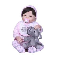 56cm Soft Vinyl Lifelike Simulation Reborn Baby Doll Infant Companion Toy 2024 - buy cheap