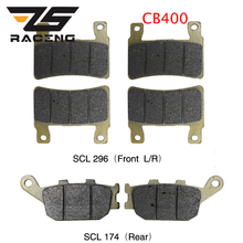 ZS Racing For Honda CB400 CB 400 2004 2005 2006 2007 2008 2009 2010 set Motorcycle Front Disc Brake Pads and Rear Disc Brake Pad 2024 - buy cheap