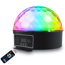 LED Crystal Magic Ball 9 Color Party DMX512 Magic Ball Light With Remote Control DJ LED Stage Light Ball Sound Control 2024 - buy cheap