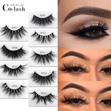 Colash 18mm Long 3D mink lashes extra length mink eyelashes Big dramatic volumn eyelashes strip thick false eyelash 2024 - buy cheap