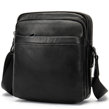 Homens de Couro de vaca Flap Sólidos Sacos de Ombro Pequeno Saco Mochila Crossbody Para O Homem de Negócios Mensageiro Pacote de Viagem Bolsas 2024 - compre barato