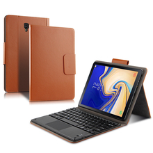 Funda protectora de cuero PU para tableta Samsung Galaxy Tab S4, Protector de teclado con Bluetooth, SM-T830, T835C, SM-T835, 10,5 2024 - compra barato