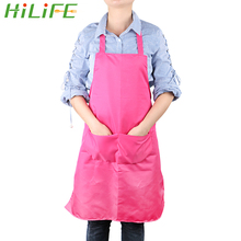 HILIFE Kitchen Apron Household Cleaning Tools Cooking Accessories For Home Restaurant Pure Color Pinafore Baking Dress 2024 - buy cheap