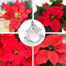 Clay Cutter Christmas Flower Poinsettia Petal Shapes Stainless Steel Cutting Mold Craft Tool Polymer Clay Cutter 2024 - buy cheap