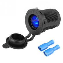 Alimentador para encendedor de cigarrillos de 12V, enchufe de salida con LED azul para coche, motocicleta, cargador de bote, adaptador de corriente, estilo de coche, nuevo 2024 - compra barato