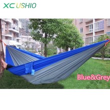 Double Person Camping Hammock Parachute Portable Outdoor Hammock for Camping Fishing Picnic Beach Garden Sleeping Easy Promotion 2024 - buy cheap