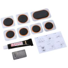 1 Set Bicycle Bike Tire Tyre Repair Tools Cycling Rubber Puncture Patches Kit Portable Box-Packed Outdoor Bicycle Repair Tools 2024 - buy cheap