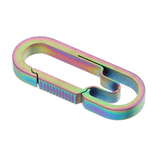 High Strength Outdoor Titanium Alloy Buckle Carabiner Keychain Key Ring Clip Hook Climbing Tool 2024 - buy cheap