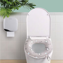Cute Solid inodoro para baño cubierta de asiento lavable suave calentador WC Mat Cover Pad Cushion 2024 - compra barato