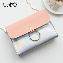 LUCDO Fashion Laser Shoulder Bag Mini Chain Crossbody Bag Small Evening Clutch Bag Mobile Phone Mini Flap Female Bolsas Feminina 2024 - buy cheap