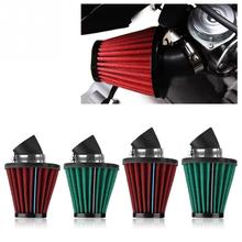 45 Degree Bend Motorcycle Air Intake Filter Cleaner Universal 35mm/48mm Red/Green 2024 - buy cheap