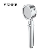 VEHHE Plating 3 Modes Shower Head Switch Button Plastic Adjustable Bathroom Handled Newly High Pressure Shower Head 2024 - buy cheap