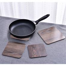 1 Pcs Durable Wooden Coaster Kitchen Square Heat Insulation Mat Bowl Placemat Anti-skid Pot Mat Home Table Tea Coffee Cup Pad 2024 - buy cheap
