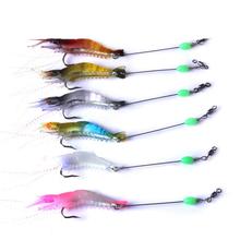 1pc 8cm 5.3g Artificial Lure Bait Soft Shrimp Lure Swimbait Fake Fish Peche Carp Fishing Tackle Lure 2024 - buy cheap