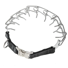Collar de cadena de entrenamiento para perros grandes, accesorio ajustable de acero inoxidable, de 3x60cm, color negro, 1 unidad 2024 - compra barato