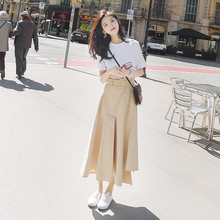 2019 New Women Summer Dress Female Long Round Neck Short Sleeve Fake Two-piece Vintage Dress Spring Women Slim Dress Female p826 2024 - buy cheap